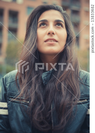 young beautiful brunette woman young beautiful brunette woman 13833682