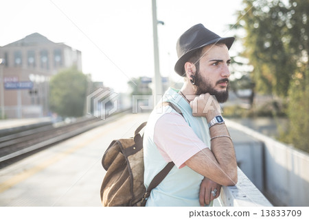 young handsome hipster gay modern man 13833709