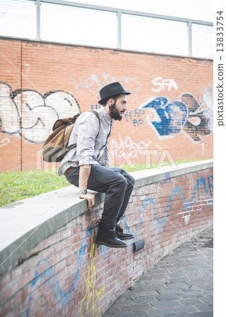 young handsome hipster gay modern man 13833754