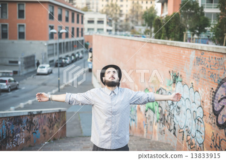 young handsome hipster gay modern man 13833915