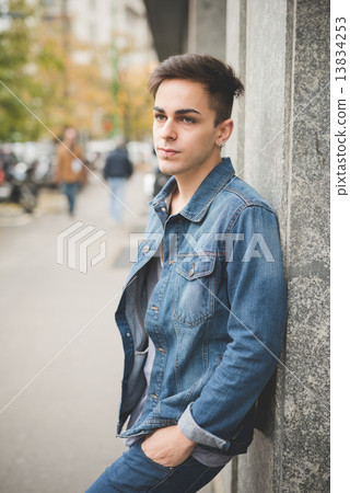 young handsome alternative dark model man young handsome alternative dark model man 13834253
