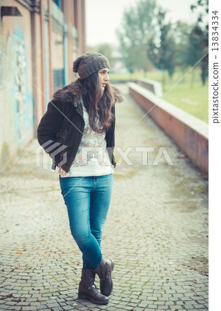 young beautiful brunette woman 13834334