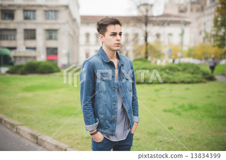 young handsome alternative dark model man young handsome alternative dark model man 13834399