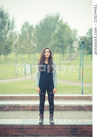 young beautiful brunette woman 13834481