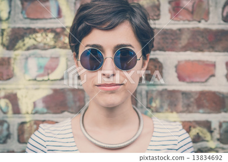 young hipster woman 13834692