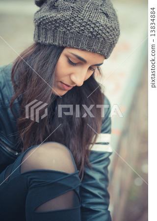 young beautiful brunette woman 13834884