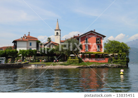 fishing village Isola dei Pescatori on Lake Maggiore, Italy fishing village Isola dei Pescatori on Lake Maggiore, Italy 13835451