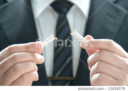Smoking image - businessman 13836579
