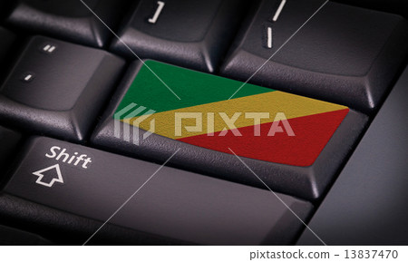 Flag on keyboard Flag on keyboard 13837470