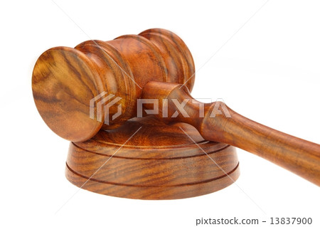 Judges or Presiding Officer or Auctioneers Hardwood Gavel 13837900