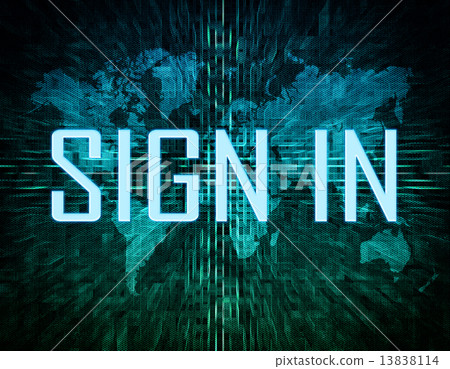 Sign in-插圖素材 [13838114] - PIXTA圖庫