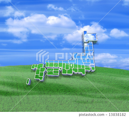 Map of Japan · Block map - Stock Illustration [13838182] - PIXTA