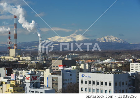 從To小牧市渴望的Tarumae山 13839256