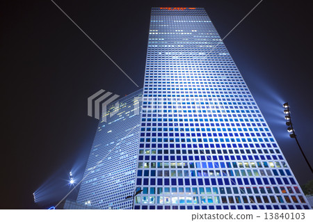 Skyscrapers at night Skyscrapers at night 13840103