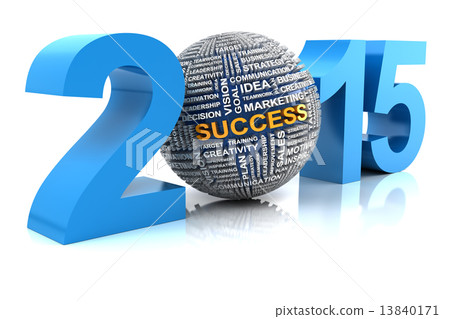 2015 business success, 3d render 13840171