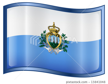 San Marino Flag icon. San Marino Flag icon. 13841048