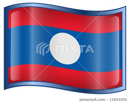 Laos Flag icon. - Stock Illustration [13841050] - PIXTA