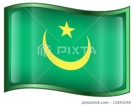 Mauritania Flag icon. Mauritania Flag icon. 13841056
