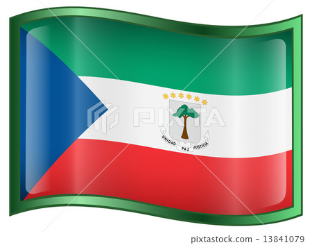 Equatorial Guinea Flag icon. Equatorial Guinea Flag icon. 13841079
