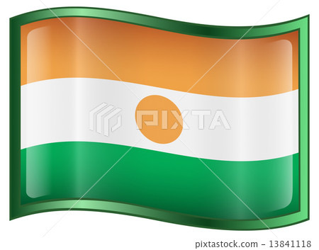 Nigerian Flag icon. Nigerian Flag icon. 13841118