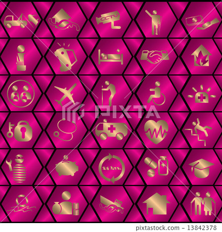 gold insurance icons gold insurance icons 13842378