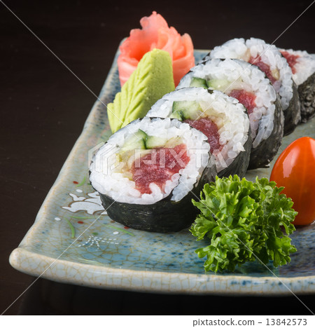 japanese cuisine. sushi on the background japanese cuisine. sushi on the background 13842573