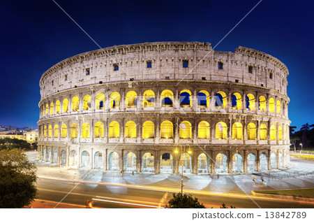 The Colosseum at night, Rome, Italy The Colosseum at night, Rome, Italy 13842789