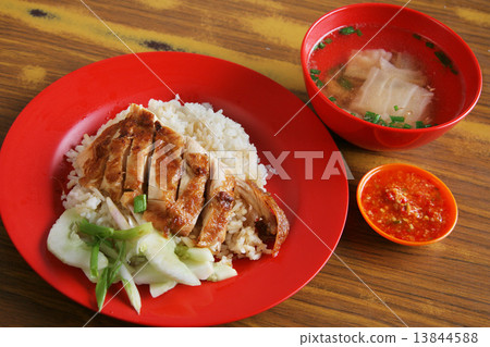 雞飯馬來西亞菜海南雞飯 13844588
