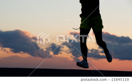 Sunset running Sunset running 13845119