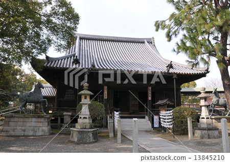 [新西國觀音]兵庫縣伊保郡太子町第32屆斑鳩寺成德殿前殿 13845210