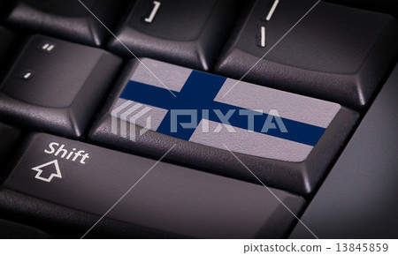 Flag on keyboard Flag on keyboard 13845859