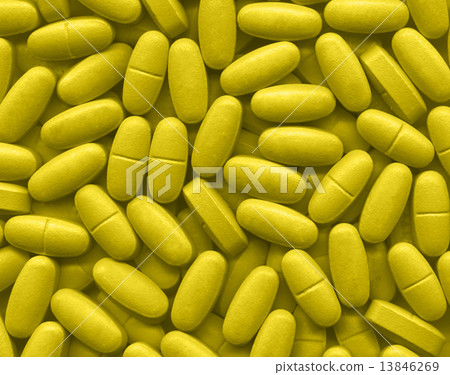 Yellow pills texture Yellow pills texture 13846269