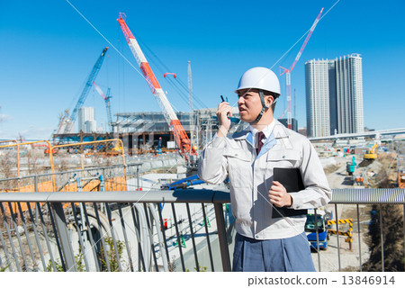 Stock Photo: field overseer, gents, construction sites