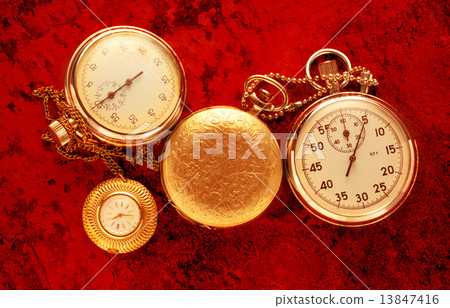Pocket vintage watch and stopwatch 13847416