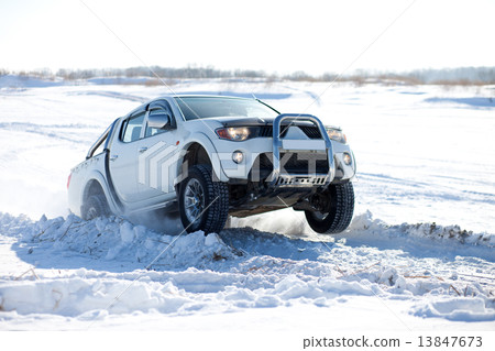 Winter truck ride Winter truck ride 13847673