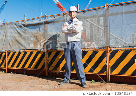 Stock Photo: field overseer, gents, construction sites