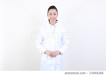 醫療女性白色衣裳醫生藥劑師醫學院的老師 13848266