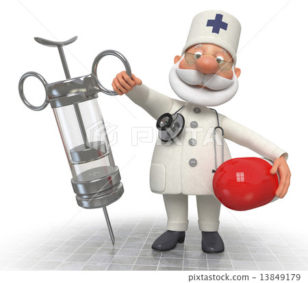 The doctor with a syringe 13849179