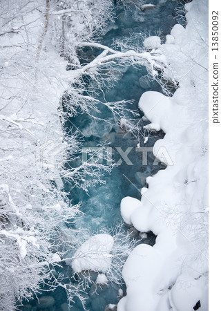 Biei snow scene Biei snow scene 13850092