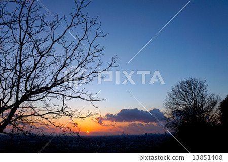 晚上風景在冬天2 晚上風景在冬天2 13851408