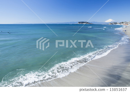 Shichirigahama and Mt. Fuji Shichirigahama and Mt. Fuji 13851637