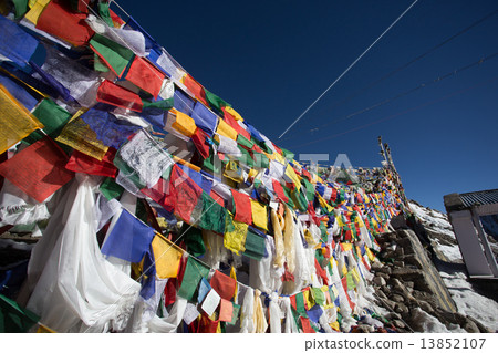 Prayer flag on highest 13852107