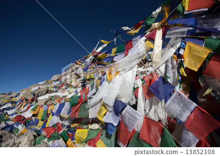 Prayer flag on highest 13852108