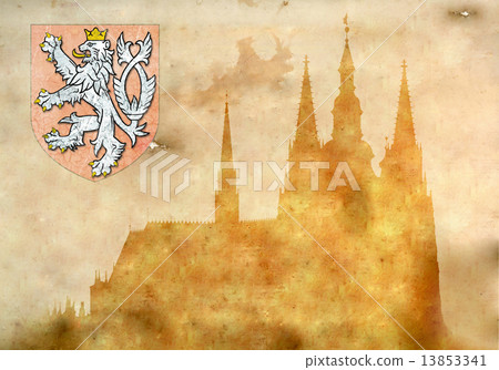 Prague castle and Cathedral of St Vitus 13853341