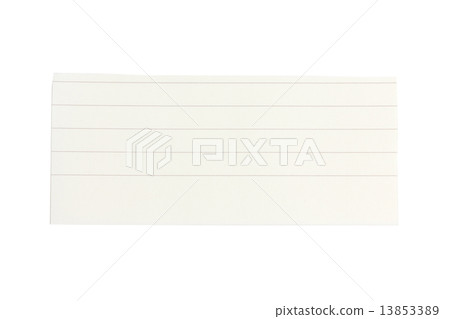 Lined paper scrap isolated on white Lined paper scrap isolated on white 13853389
