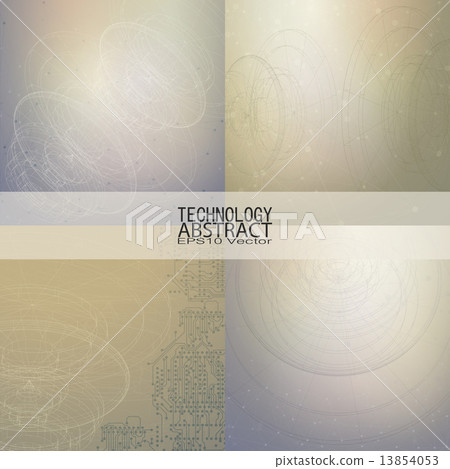 Technical retro backgrounds. Conceptual vector templates. Abstract backgrounds 13854053