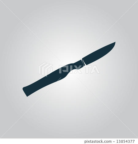 Scalpel cut flat icon, sign and button Scalpel cut flat icon, sign and button 13854377