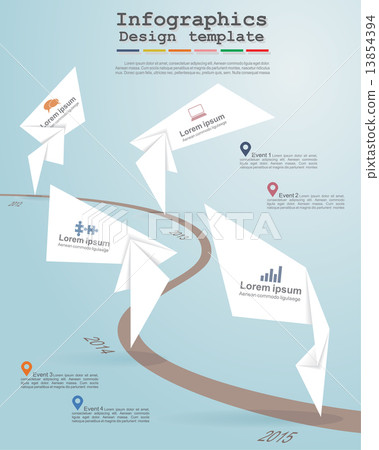 Timeline infographics. Vector illustration 13854394