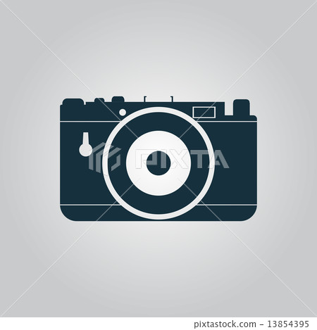 Vector photo camera icon, sign and button 13854395
