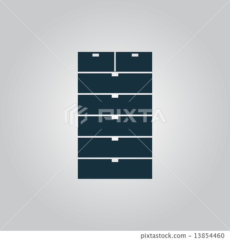 Drawer icon, sign and button 13854460